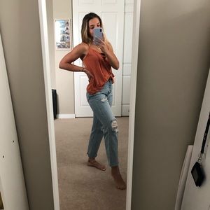 Criss cross tank top